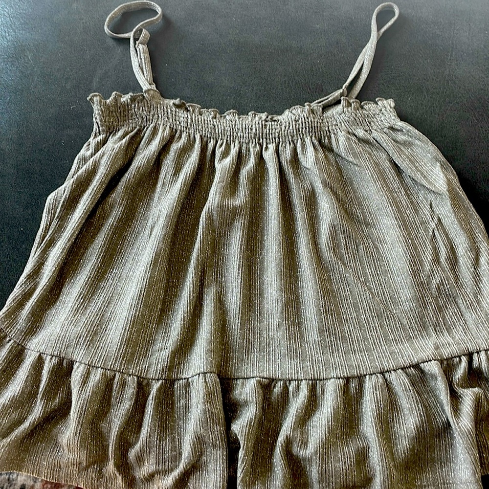 Anthropologie brand Amadi bubble tank blouse.